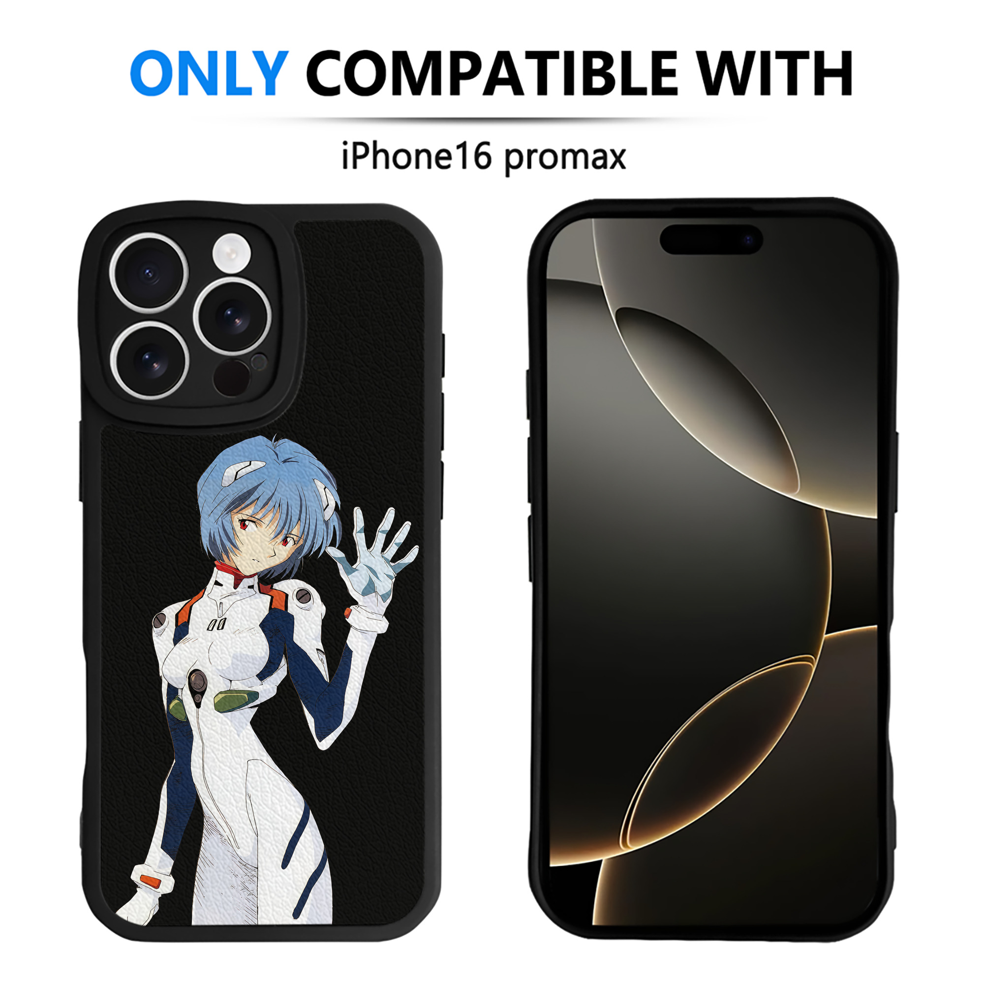 （画像用） EVA 新世紀エヴァンゲリオン 【iPhone 16シリーズ対応】シリコンスマホケース（レザー調） 材質：シリコン